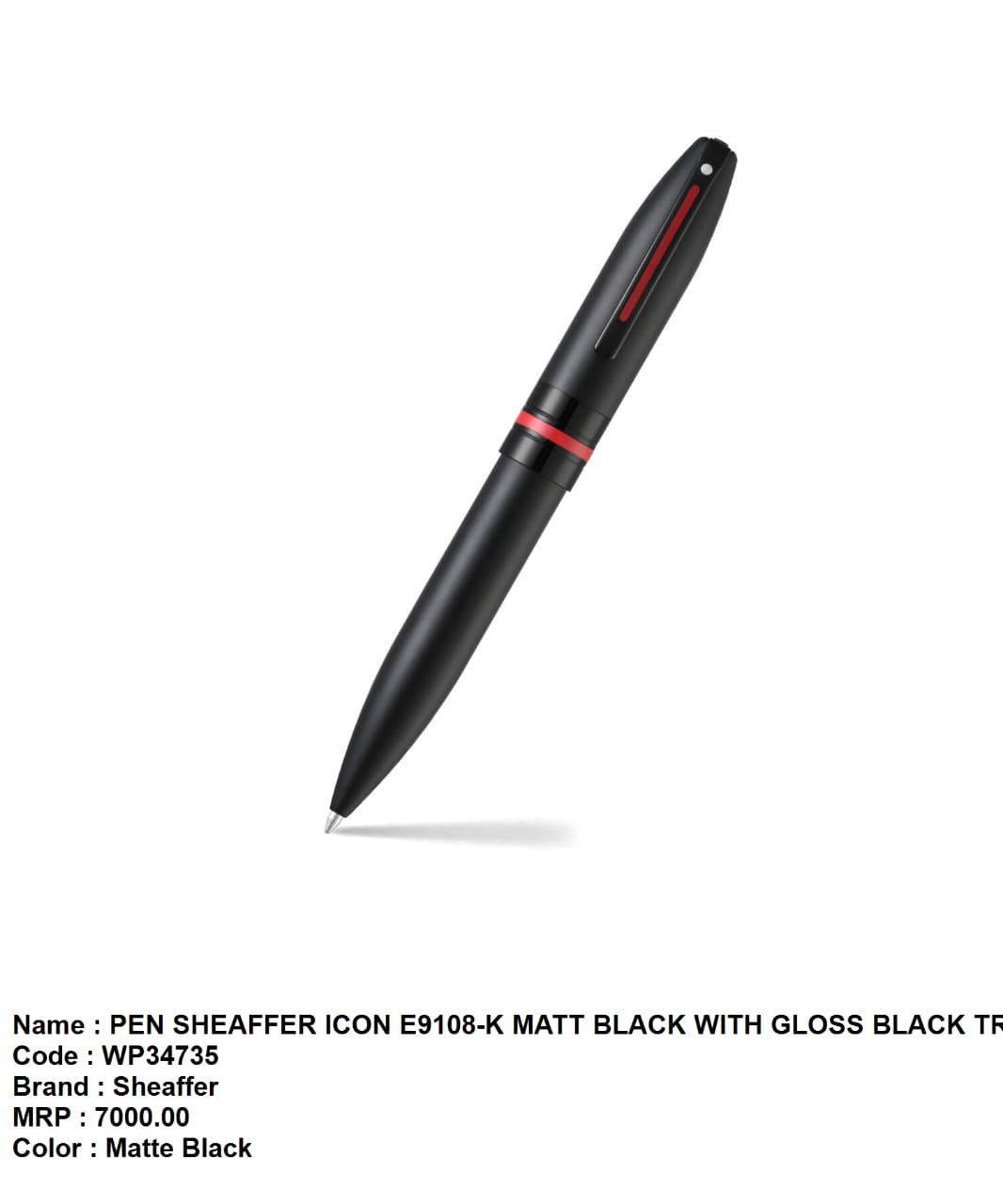 Pen sheaffer icon 100 E9108-k matt black with gloss black trim